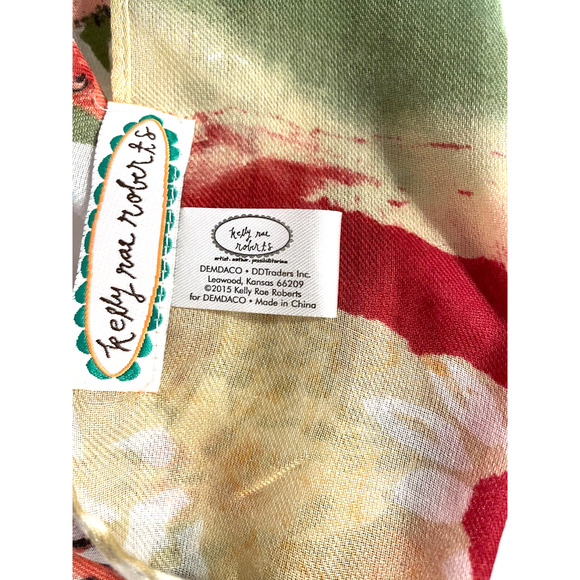 Kelly Rae Roberts "Protect Your Courage” Big Scarf 25" x 33" "protect courage - Picture 6 of 7